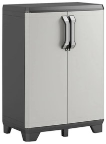 46637 Keter Dulap de depozitare mic Gear, negru și gri, 97 cm