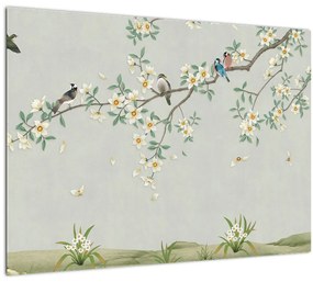 Tablou - Adunarea păsărilor (70x50 cm)