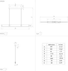 Lustră LED dimabilă pe cablu Eglo 390225 CAMINARRO LED/28,8W/230V 3000K