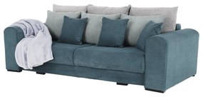 Canapea foarte spatioasa, albastru, mentol, gri deschis, GILEN BIG SOFA