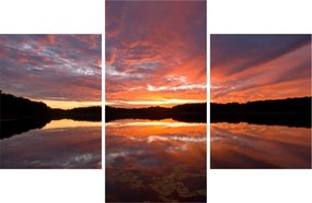 Tablou - Apus de soare peste lac (90x60 cm)