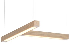 Lampă suspendată LED40 în forma de T, mai multe variante - TUNTO Model: stejar