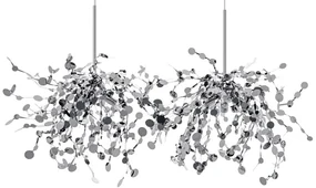 Lustra moderna design deosebit Monede 2 crom