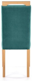 Scaun Clarion verde/stejar miere Monolith 37