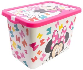 Disney Minnie Edgy Bows cutie de depozitare din plastic 7 L