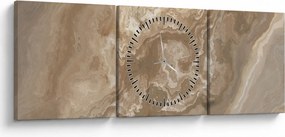 Tablou - Marmură (cu ceas) (90x30 cm)