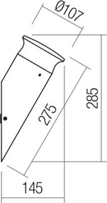 Redo 90073 -LED RGBW Aplică de perete pentru exterior ALGON LED/6W/230V IP65 antracit
