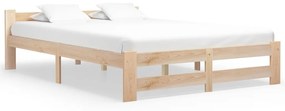 Cadru de pat, 180 x 200 cm, lemn masiv de pin Maro deschis, 180 x 200 cm
