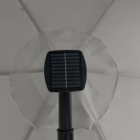 Umbrelă de soare reglabilă AVENBERG SUNNY LED 300, diametru 3M, gri
