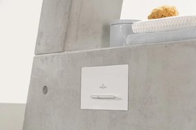 Clapeta de actionare dual-flush, alba cu 2 butoane cromate, Villeroy  Boch ViConnect Alb