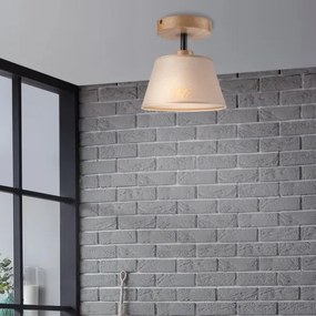 Lustră aplicată Brilagi ANTHONY 1xE14/60W/230V stejar/bej