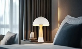 Globo 51070122 - Lampă de masă PAULIN 1xE27ILLU/40W/230V crem