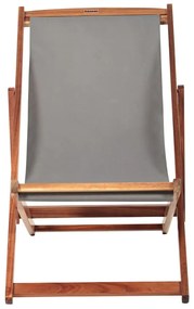 Șezlong de grădină gri/în culoare naturală din lemn masiv Dionysus – Bonami Essentials