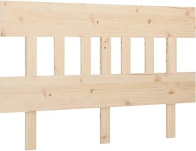 vidaXL Tăblie de pat, 163,5x3x81 cm, lemn masiv de pin