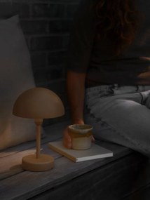 Veioza LED portabila de exterior IP44 Ellen To-Go Battery maro deschis