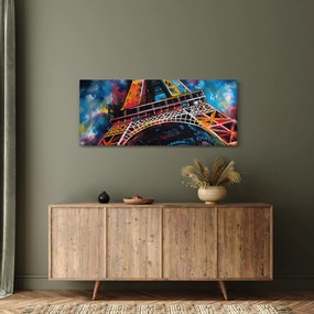 Tablou - Pictură a Turnului Eiffel II. (120x50 cm)