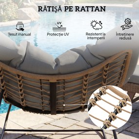 Outsunny terasă cuib rotund | Aosom Romania