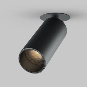 Spot LED incastrabil design tehnic FOCUS 3000K negru