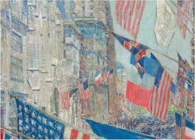 Tablou - Childe Hassam, Allies day, reproducere (70x50 cm)