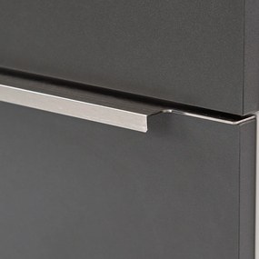 Mobilier complet de baie Vario Trim 80 alb-antracit