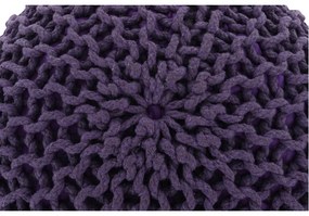 Taburet împletit, bumbac violet, GOBI TYP 2