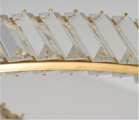 Aplica de perete metal auriu si cristale sticla VALIRA