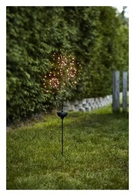 Decorațiune solară LED cu diode albe pentru exterior Star Trading Firework Triple, înălțime 95 cm