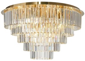 Plafonieră MILANO 12xE14/40W/230V auriu