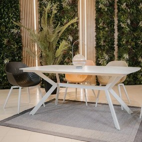 Masă de grădină Ballena cu blat de sticlă