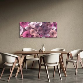 Tablou abstract a florii de trandafir (120x50 cm)