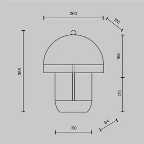 Veioza decorativa LED din ceramica Hope alb mat
