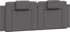 vidaXL Pernă pentru tăblie, Viana, gri, 120 cm, piele artificială