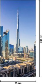 Fototapet pentru ușă - Dimineața în Dubai (95x205cm)