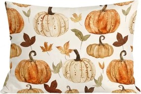 Fata de perna din flanel LEAVES & PUMPKINS 50x70 cm, colorat