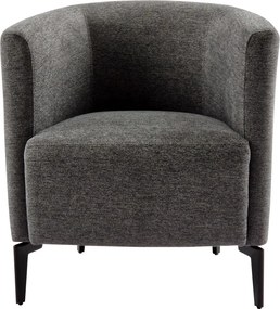 Fotoliu de design, gri / negru, KAPY