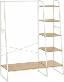 palpalページ Suport umerase, 120 x 45 x 160 cm, metal / PAL melaminat, alb
