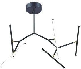 Lustra cu brate directionabile LED dimabil Parris negru