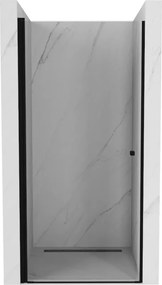 Mexen Pretoria uși de duș batante 80 cm, transparente, negre - 852-080-000-70-00