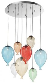 Lustra, Pendul modern diametru 50cm CLOWN SP8 COLOR BIANCO 100944