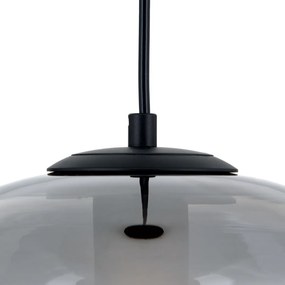Lustra / Pendul vintage design decorativ RICHARD negru/fumuriu