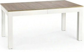 Masa extensibila SEWERYN, stejar/alb, PAL, 160/300x90x76 cm