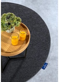 Covor gri închis țesut manual rotund din lână ø 160 cm Francois – Villeroy&amp;Boch