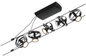 Paulmann 94440 - Set 5xGU5,3/10W Spot CARDAN 230V negru