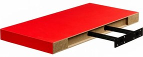 Raft de perete Stilista Volato , 70 cm, roșu
