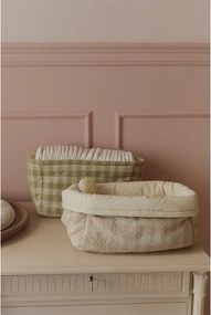 Coș de jucării pentru copii verde deschis din material textil 30x20x20 cm Swan Matcha – Lorena Canals