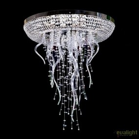 Lustra moderna Vision, Plafoniera eleganta Cristal Bohemia Exclusive ICICLE 01 – CH