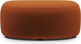 Taburet teracotă cu tapițerie din catifea Kate – Micadoni