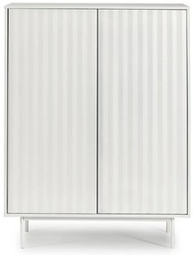 Comodă înaltă albă 97x130 cm Sierra - Teulat