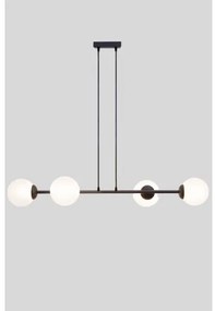 Lustră pe cablu FIRA 4xE27/60W/230V negru