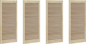 vidaXL Ușă de Dulap cu ușă 4 pcs natural 49,5 x 2,1 x 110 cm